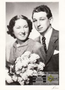 A wedding photo of Věra and Jindřich Jetel. Private archive of Ludmila Chládková.